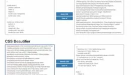 css minifier beautifier