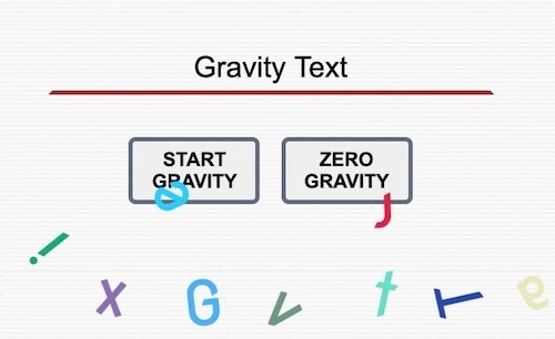 gravity text