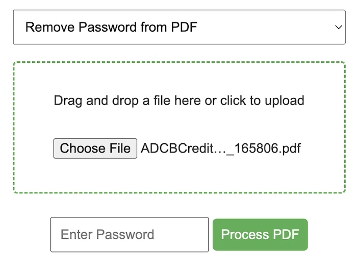 pdf password