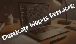 duplicate words replacer