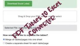 pdf to excel