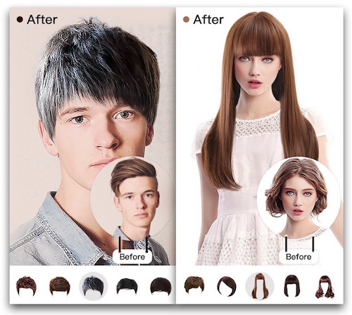Hairstyle Mirror try on live  Apps on Google Play