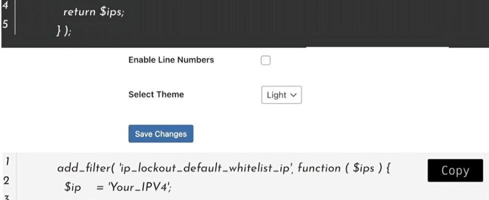 simple code block highlighter
