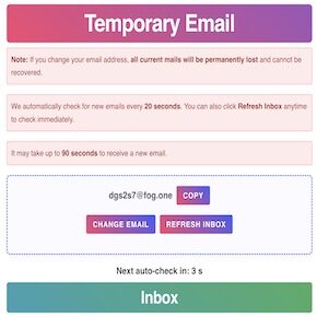 Free Temporary Email